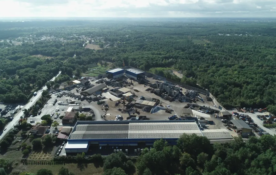 vue aérienne du site Decons du Pian Médoc